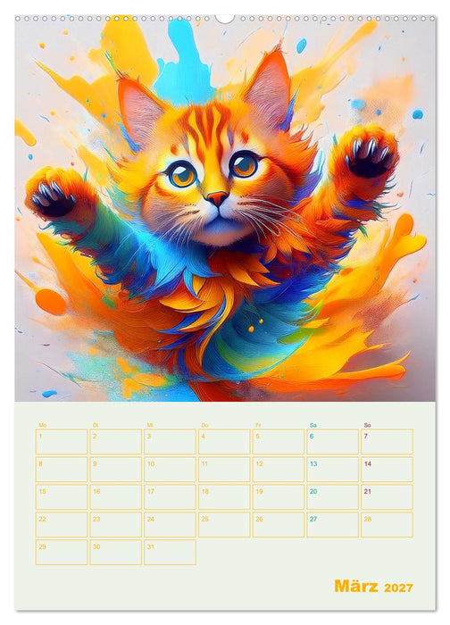 Tiere im Farbenrausch (CALVENDO Wandkalender 2027)