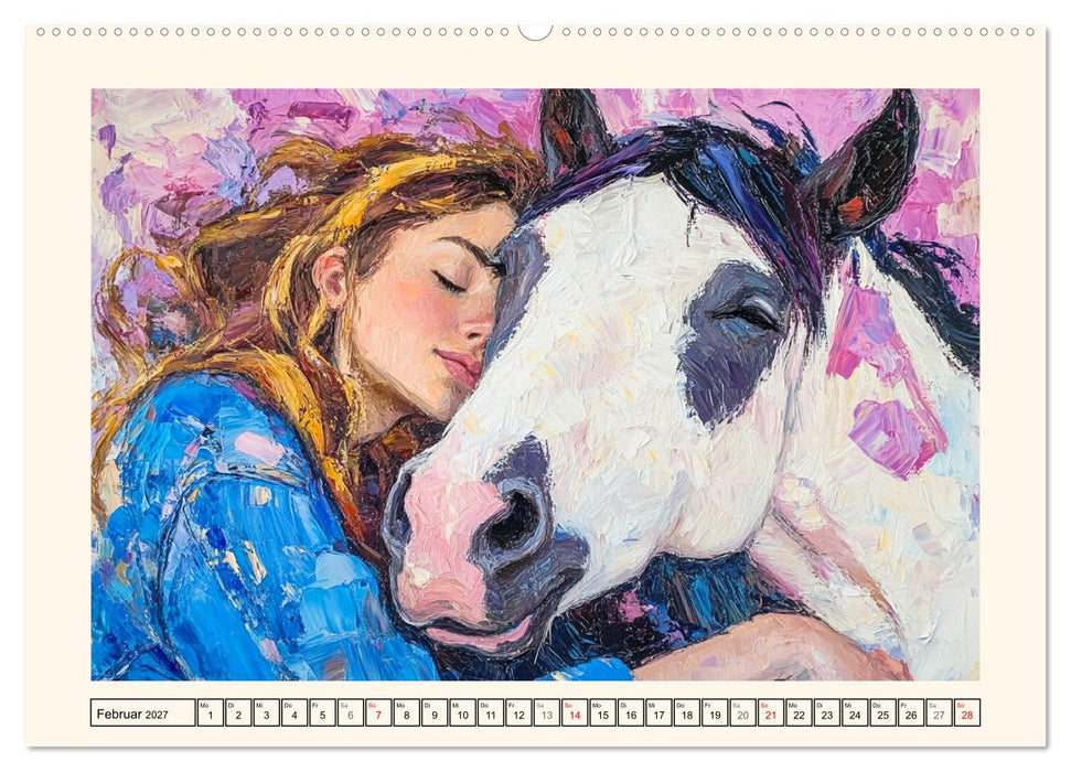 Seelenverwandte. Frauen und Pferde. Die Magie der Verbundenheit (CALVENDO Wandkalender 2027)