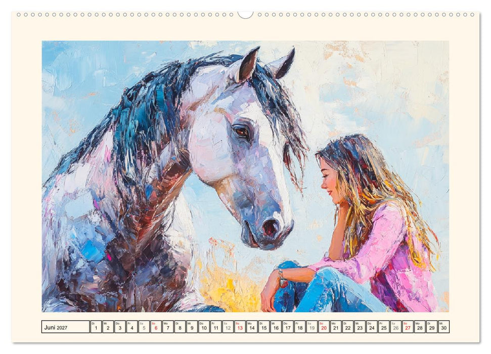 Seelenverwandte. Frauen und Pferde. Die Magie der Verbundenheit (CALVENDO Wandkalender 2027)