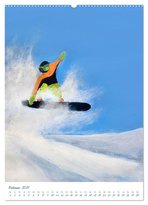 Powder Passion - Snowboardkunst im Höhenrausch (CALVENDO Premium Wandkalender 2027)