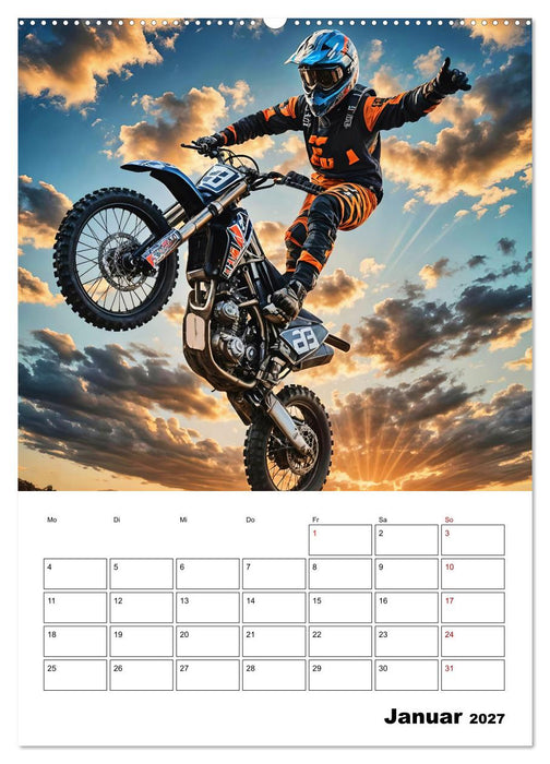 Vollgas und Adrenalin - Motocross-Action pur! (CALVENDO Wandkalender 2027)