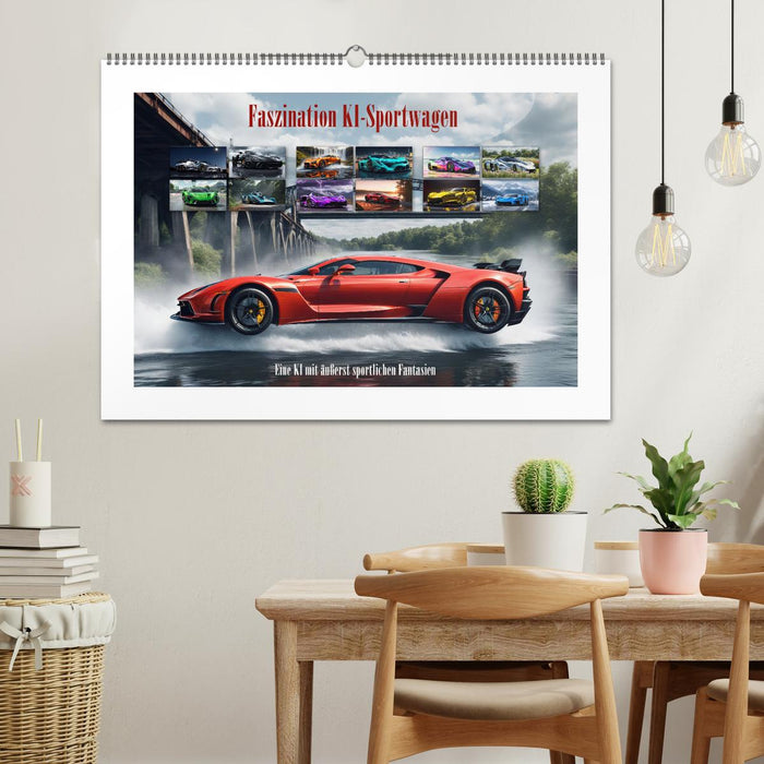 Faszination KI-Sportwagen (CALVENDO Wandkalender 2027)