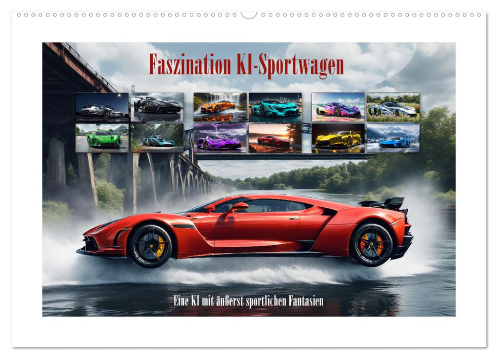 Faszination KI-Sportwagen (CALVENDO Wandkalender 2027)