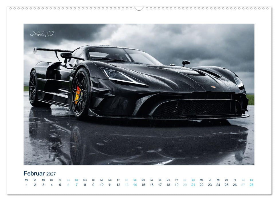 Faszination KI-Sportwagen (CALVENDO Wandkalender 2027)