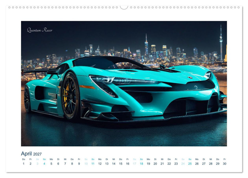 Faszination KI-Sportwagen (CALVENDO Wandkalender 2027)