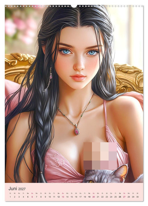 Sexy Fantasy-Girls. Mädchen zwischen Kunst und Sinnlichkeit (CALVENDO Premium Wandkalender 2027)