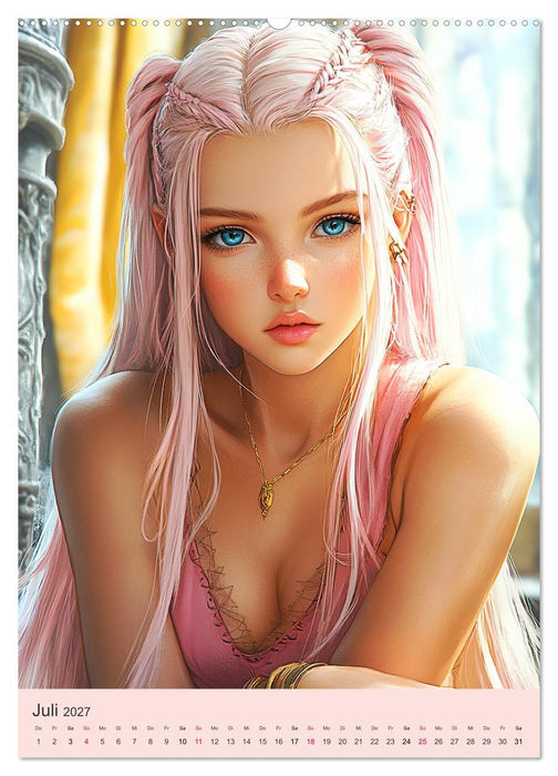 Sexy Fantasy-Girls. Mädchen zwischen Kunst und Sinnlichkeit (CALVENDO Premium Wandkalender 2027)