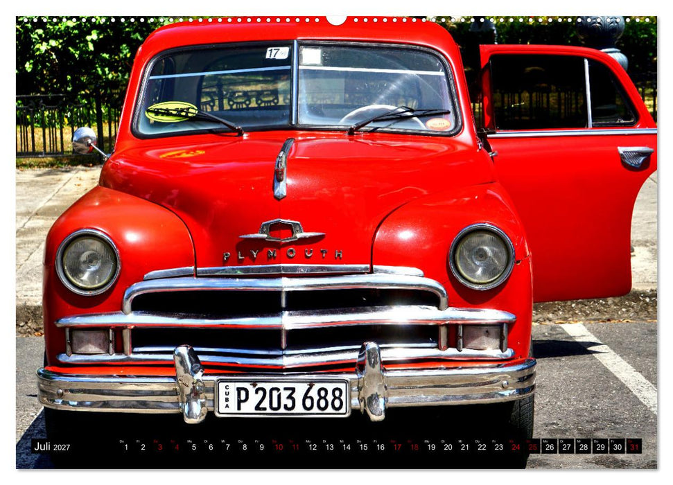 PLYMOUTH '50 - Ein US-Oldtimer in Havanna (CALVENDO Premium Wandkalender 2027)