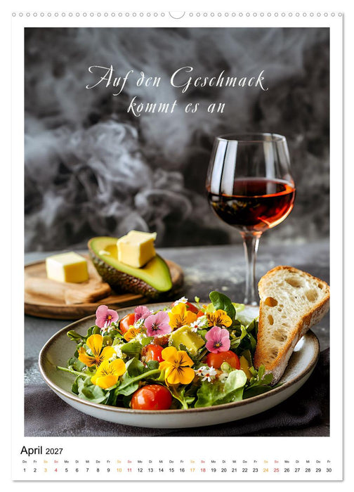 Coole Sprüche für Gourmets (CALVENDO Wandkalender 2027)
