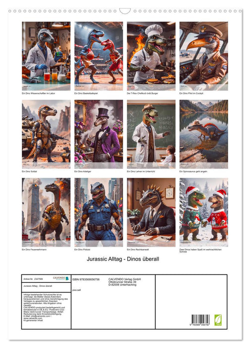 Jurassic Alltag - Dinos überall (CALVENDO Wandkalender 2027)