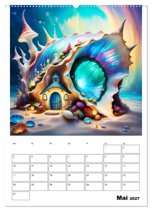 Zauberhafte Muschelhäuser (CALVENDO Wandkalender 2027)