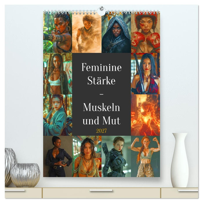 Feminine Stärke - Muskeln und Mut (CALVENDO Premium Wandkalender 2027)
