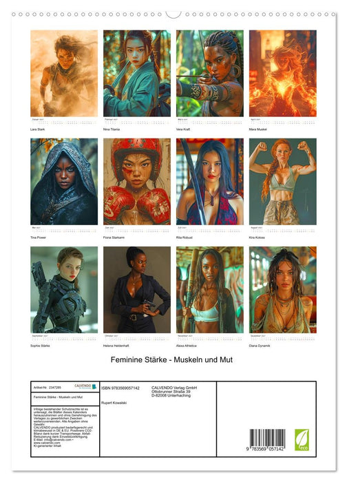 Feminine Stärke - Muskeln und Mut (CALVENDO Premium Wandkalender 2027)