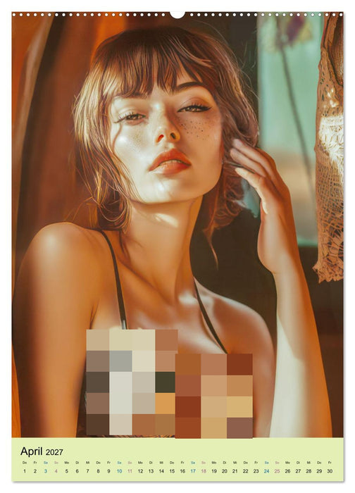Flirt am Fenster - Sexy Frauen (CALVENDO Premium Wandkalender 2027)