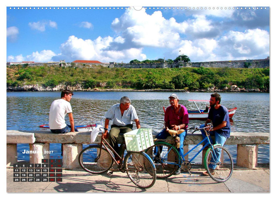 Drahtesel in Kuba (CALVENDO Premium Wandkalender 2027)