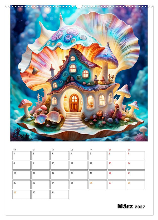 Zauberhafte Muschelhäuser (CALVENDO Premium Wandkalender 2027)