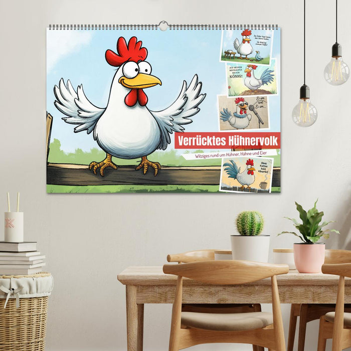 Verrücktes Hühnervolk (CALVENDO Wandkalender 2027)