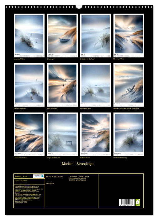 Maritim - Strandtage (CALVENDO Wandkalender 2027)