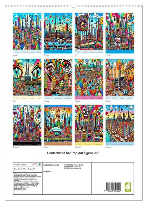 Deutschland hat Pop auf eigene Art (CALVENDO Premium Wandkalender 2027)
