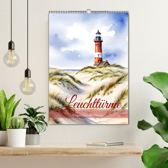 Leuchttürme, Wegweiser der Meere (CALVENDO Wandkalender 2027)
