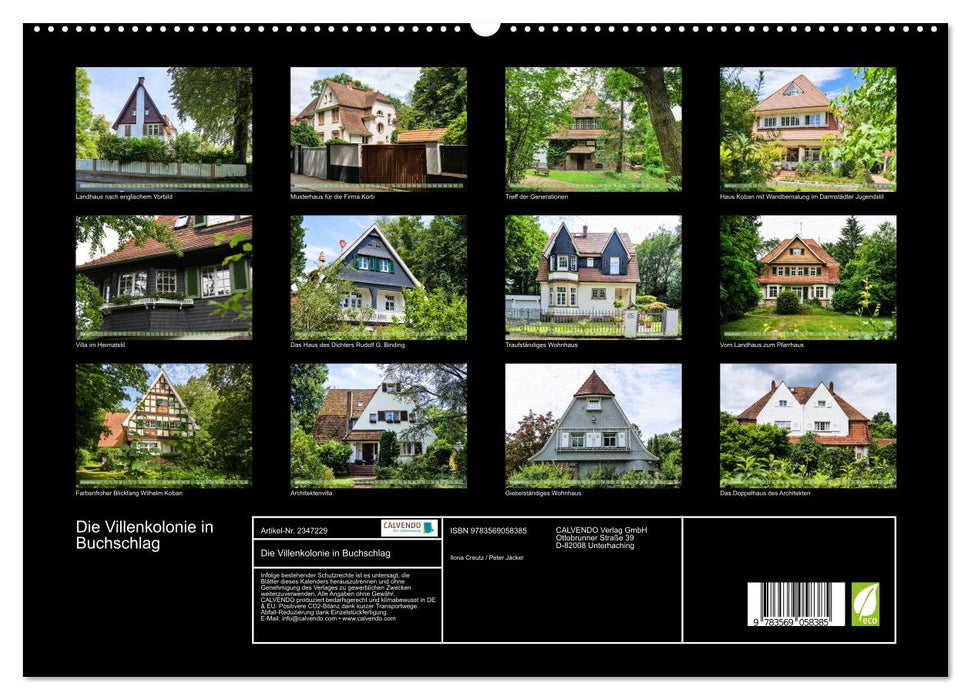 Die Villenkolonie in Buchschlag (CALVENDO Premium Wandkalender 2027)