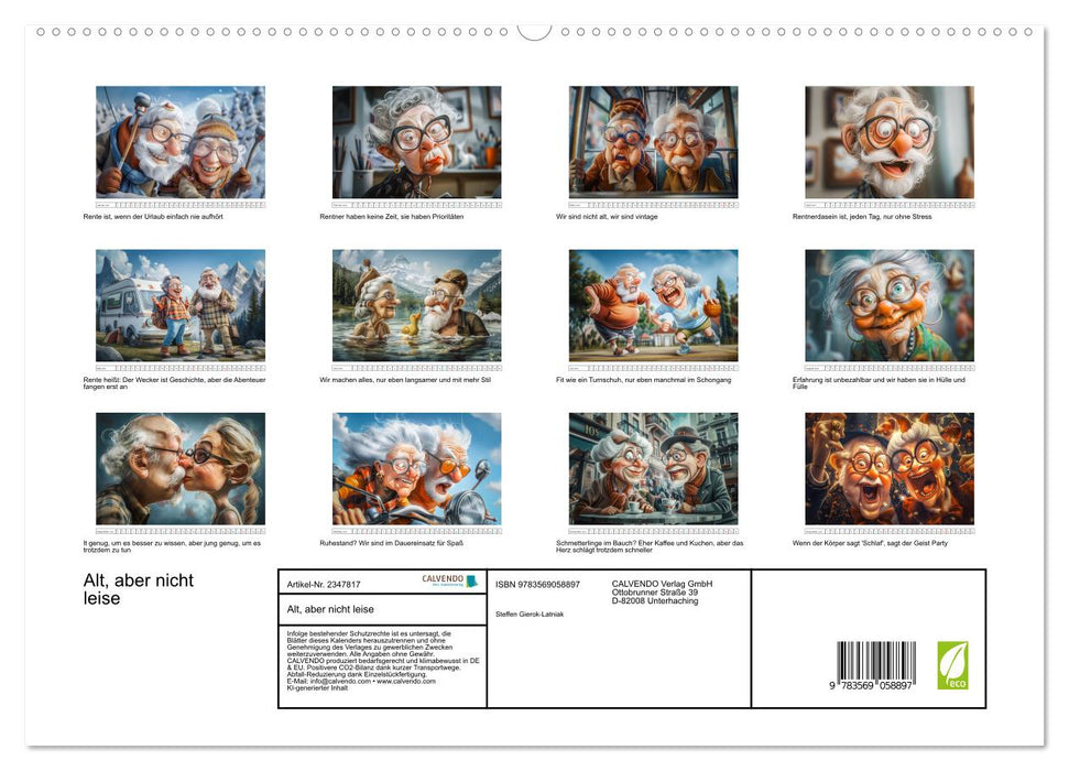 Alt, aber nicht leise (CALVENDO Premium Wandkalender 2027)