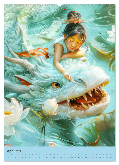Animé asiatisch inspiriert (CALVENDO Premium Wandkalender 2027)
