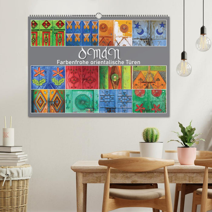 OMAN - Farbenfrohe orientalische Türen (CALVENDO Wandkalender 2027)