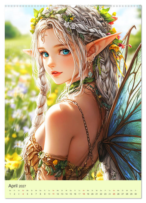 Keltische Mythen. Die magische Anderwelt-Fantasy im Manga-Stil (CALVENDO Wandkalender 2027)