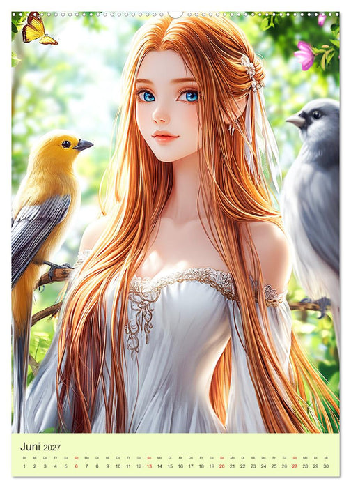 Keltische Mythen. Die magische Anderwelt-Fantasy im Manga-Stil (CALVENDO Wandkalender 2027)