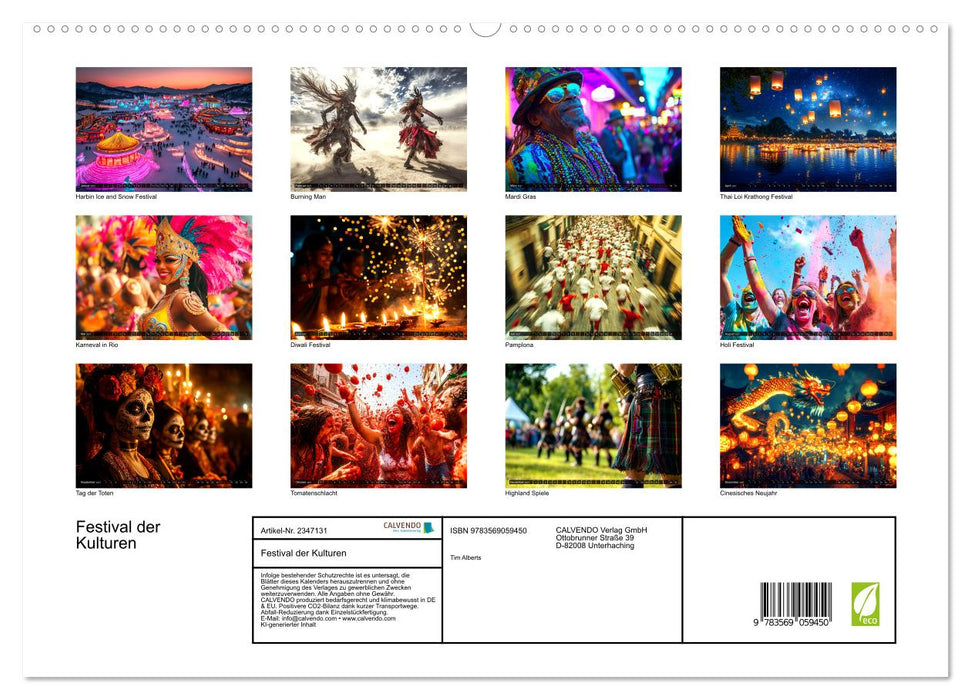Festival der Kulturen (CALVENDO Premium Wandkalender 2027)