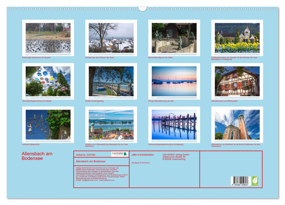 Allensbach am Bodensee (CALVENDO Wandkalender 2027)