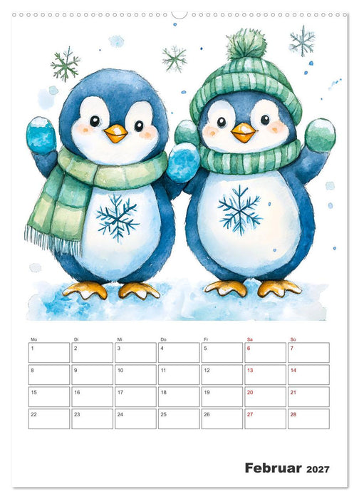 Mein tierischer Planer - Spaßiger Notiz-Kalender für Kinder (CALVENDO Wandkalender 2027)