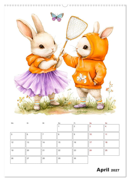 Mein tierischer Planer - Spaßiger Notiz-Kalender für Kinder (CALVENDO Wandkalender 2027)