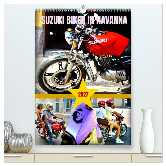 SUZUKI BIKER IN HAVANNA (CALVENDO Premium Wandkalender 2027)