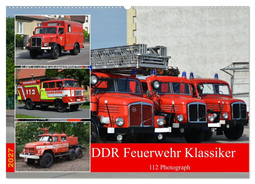 DDR Feuerwehr Klassiker (CALVENDO Wandkalender 2027)
