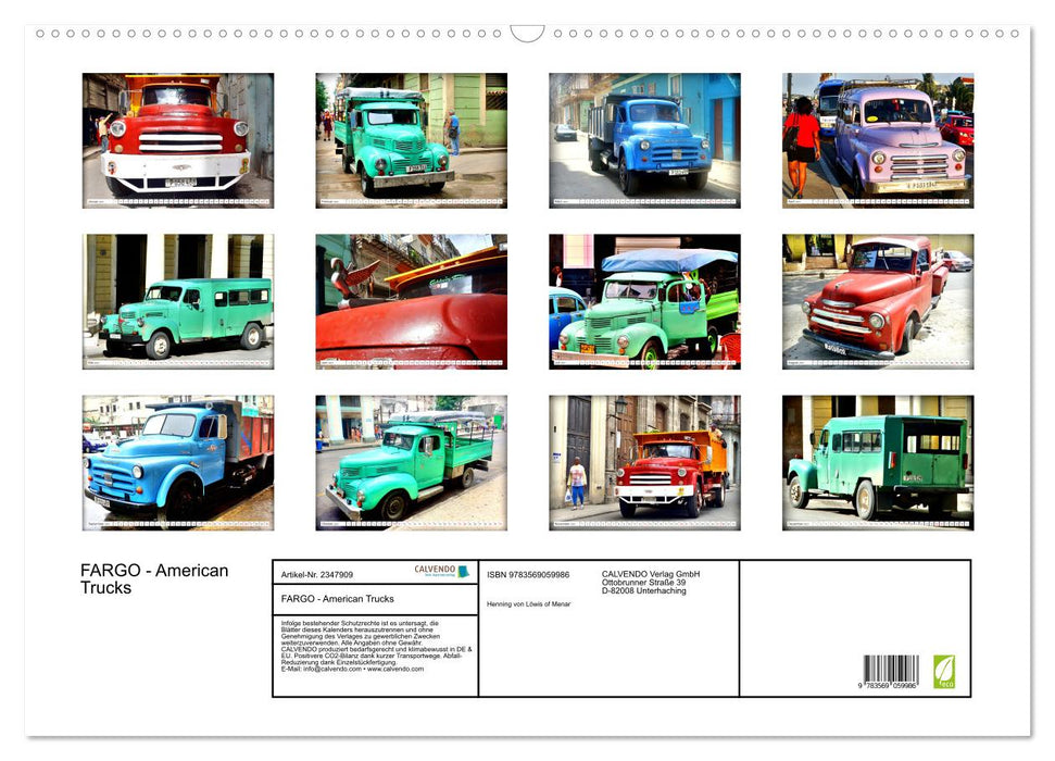 FARGO - American Trucks (CALVENDO Wandkalender 2027)