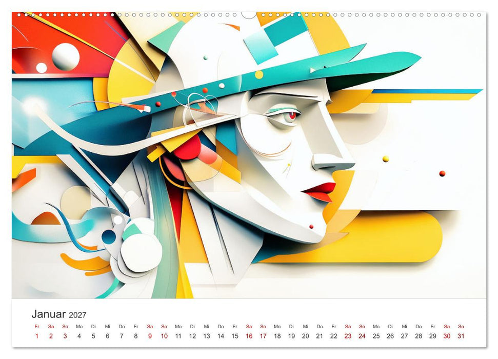 Die Farben des Origami (CALVENDO Premium Wandkalender 2027)