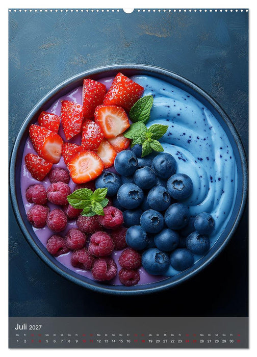Smoothie Bowls - frisch und fruchtig durchs Jahr (CALVENDO Premium Wandkalender 2027)