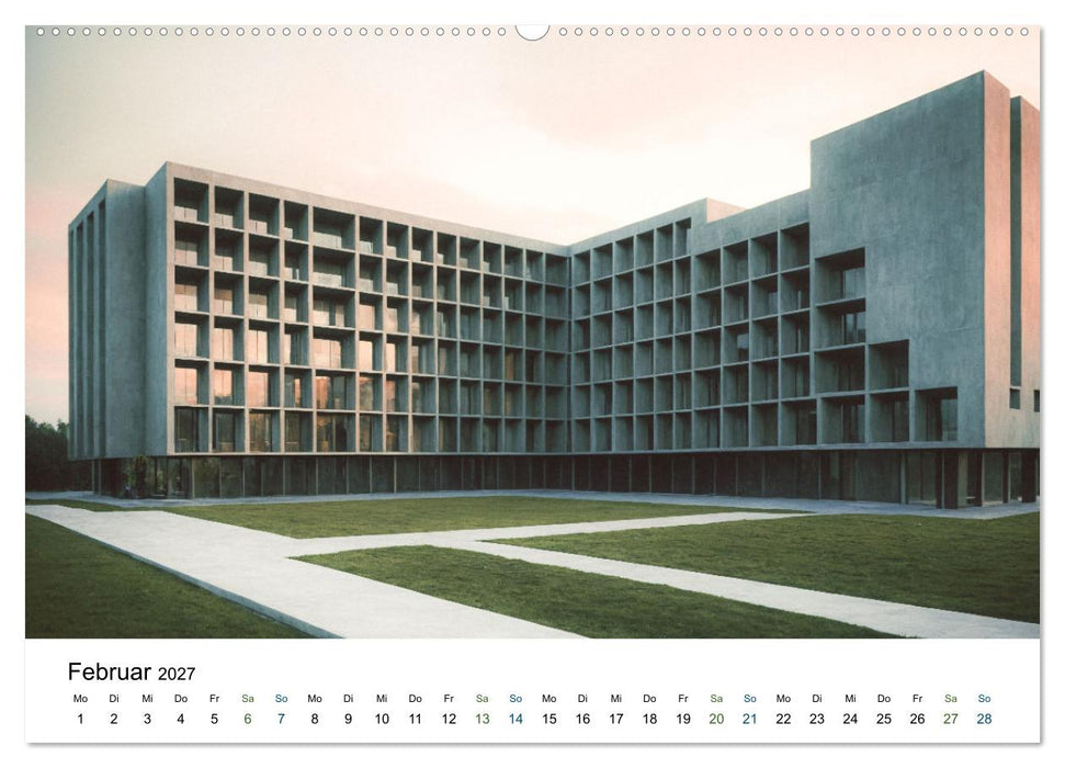 Einsamkeit in Architektur (CALVENDO Wandkalender 2027)