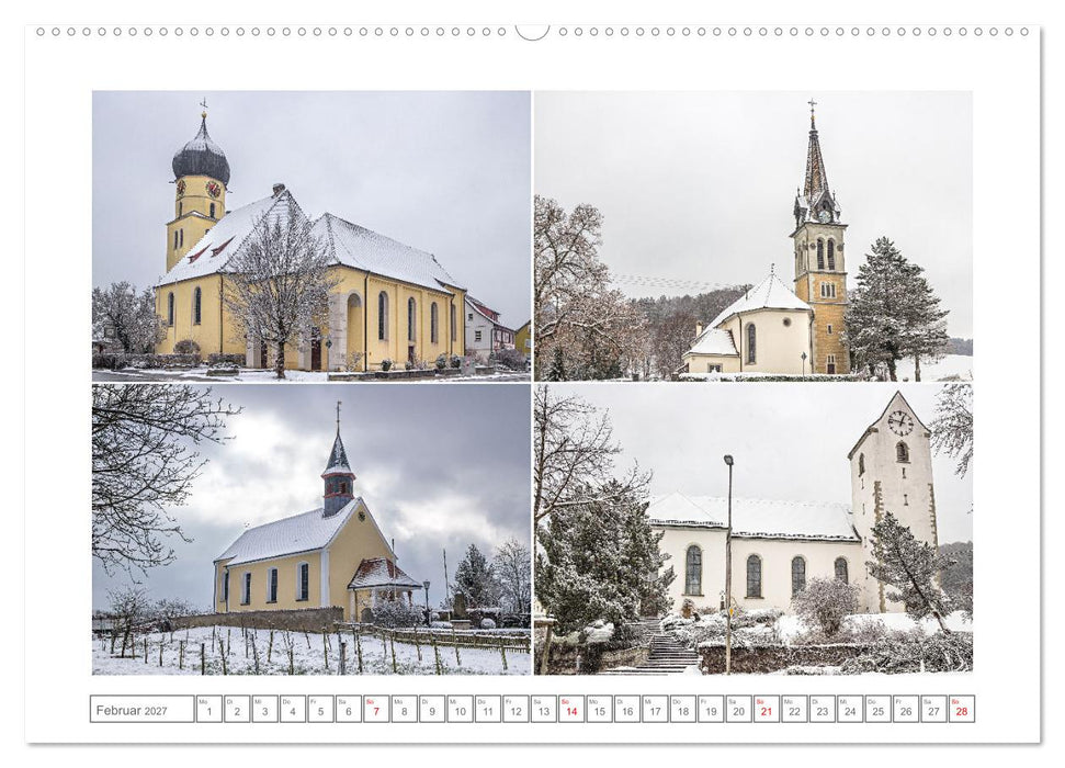 Gotteshäuser am Bodensee (CALVENDO Wandkalender 2027)