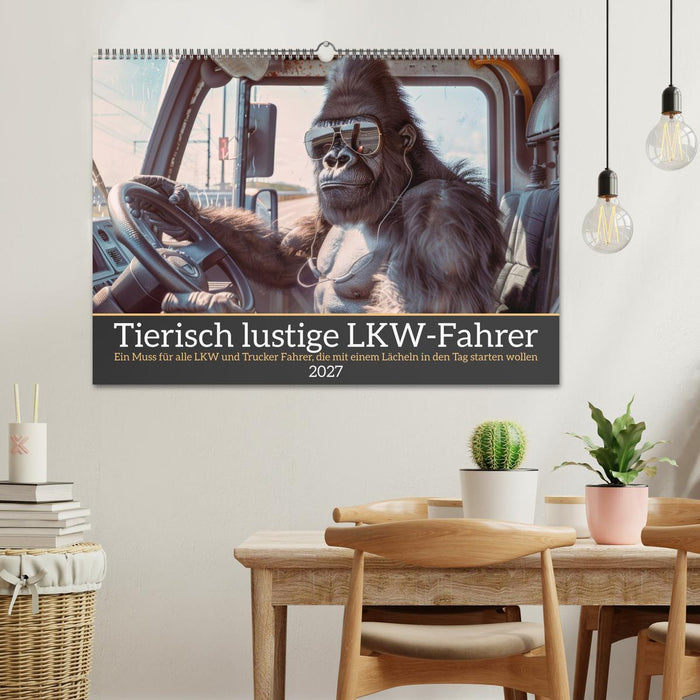 Tierisch lustige LKW-Fahrer (CALVENDO Wandkalender 2027)