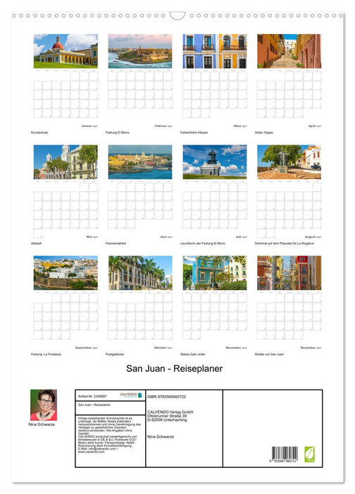 San Juan - Reiseplaner (CALVENDO Wandkalender 2027)