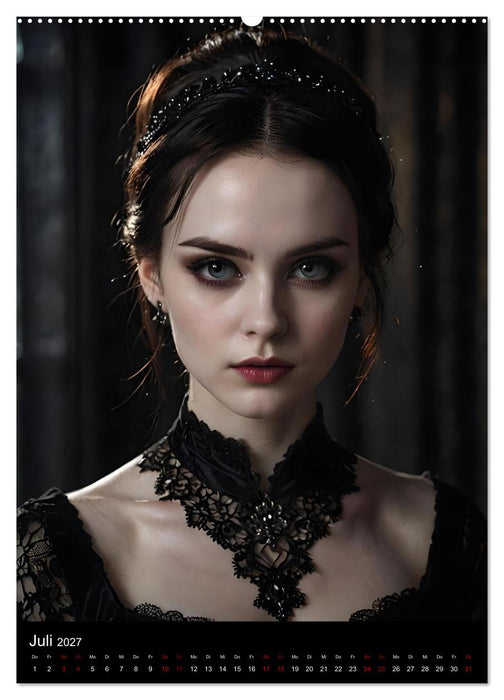 Gothic beauties - Schönheiten der Nacht (CALVENDO Premium Wandkalender 2027)