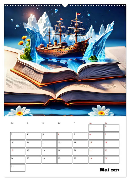 Magische surreale Buchwelten (CALVENDO Wandkalender 2027)