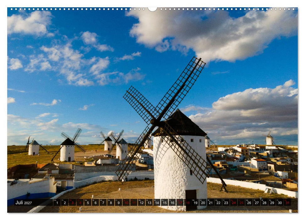 Windmühlen in La Mancha (CALVENDO Premium Wandkalender 2027)
