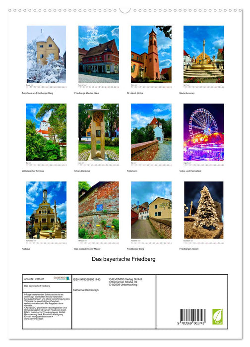 Das bayerische Friedberg (CALVENDO Premium Wandkalender 2027)
