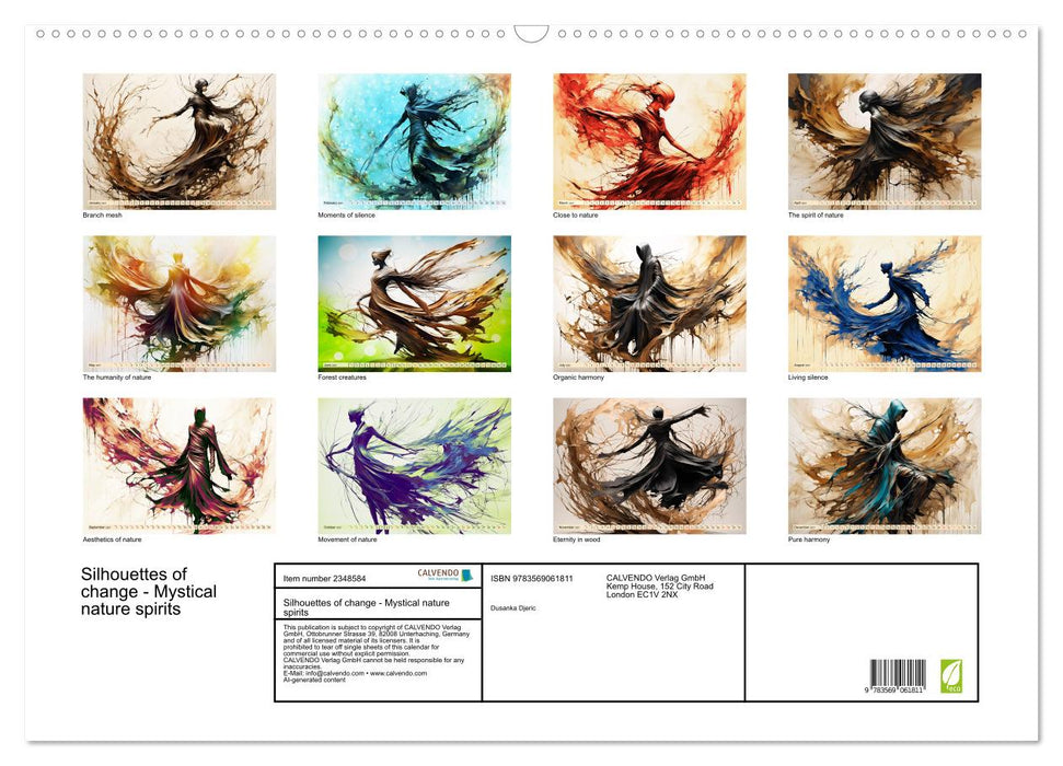 Silhouettes of change - Mystical nature spirits (CALVENDO Monthly Calendar 2027)