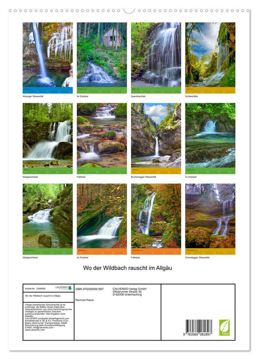 Wo der Wildbach rauscht im Allgäu (CALVENDO Premium Wandkalender 2027)
