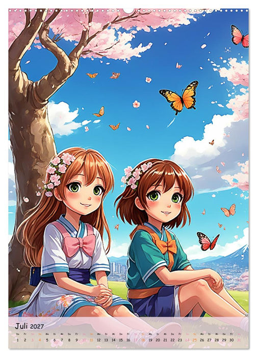 Träume eines jungen Herzens – Eine Manga-Reise zur Selbstfindung (CALVENDO Premium Wandkalender 2027)